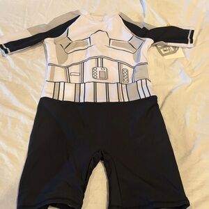 Star Wars Black & White Kids Stormtrooper Swimwear